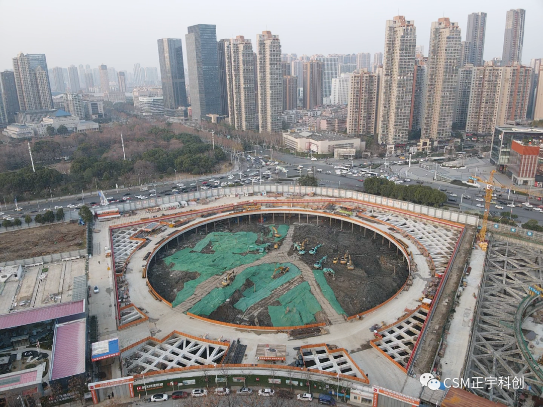 2023完美开端！上海金泰SMC工法钻机助力武汉广电全媒体中心项目